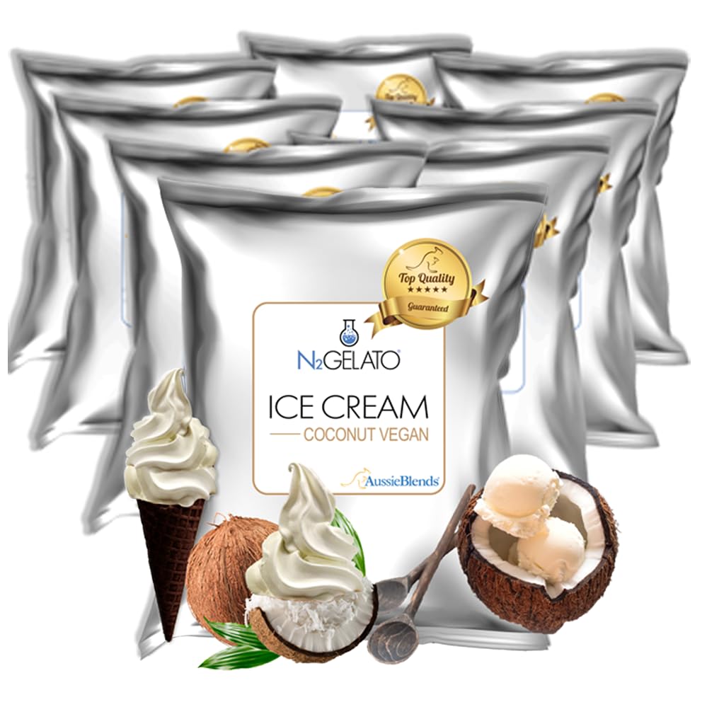 Amazon.com: AussieBlends Coconut Vegan Ice Cream Mix For Soft